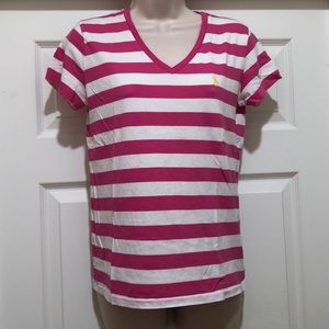 EUC Ralph Lauren Cotton Striped Tee Size M